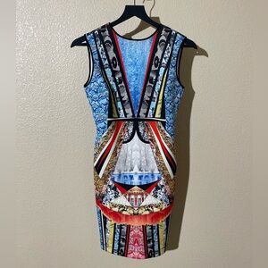 Clover Canyon Blue Floral Mini Dress